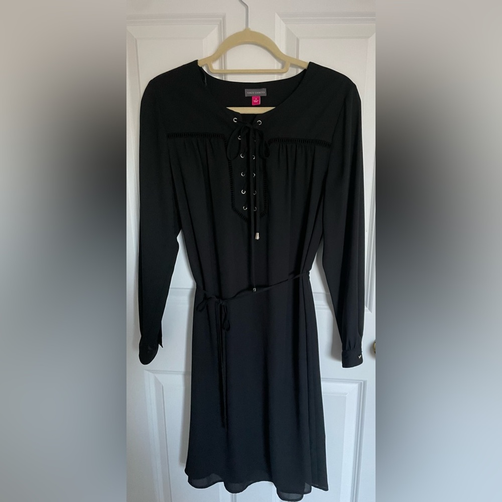 Vince Camuto black dress.